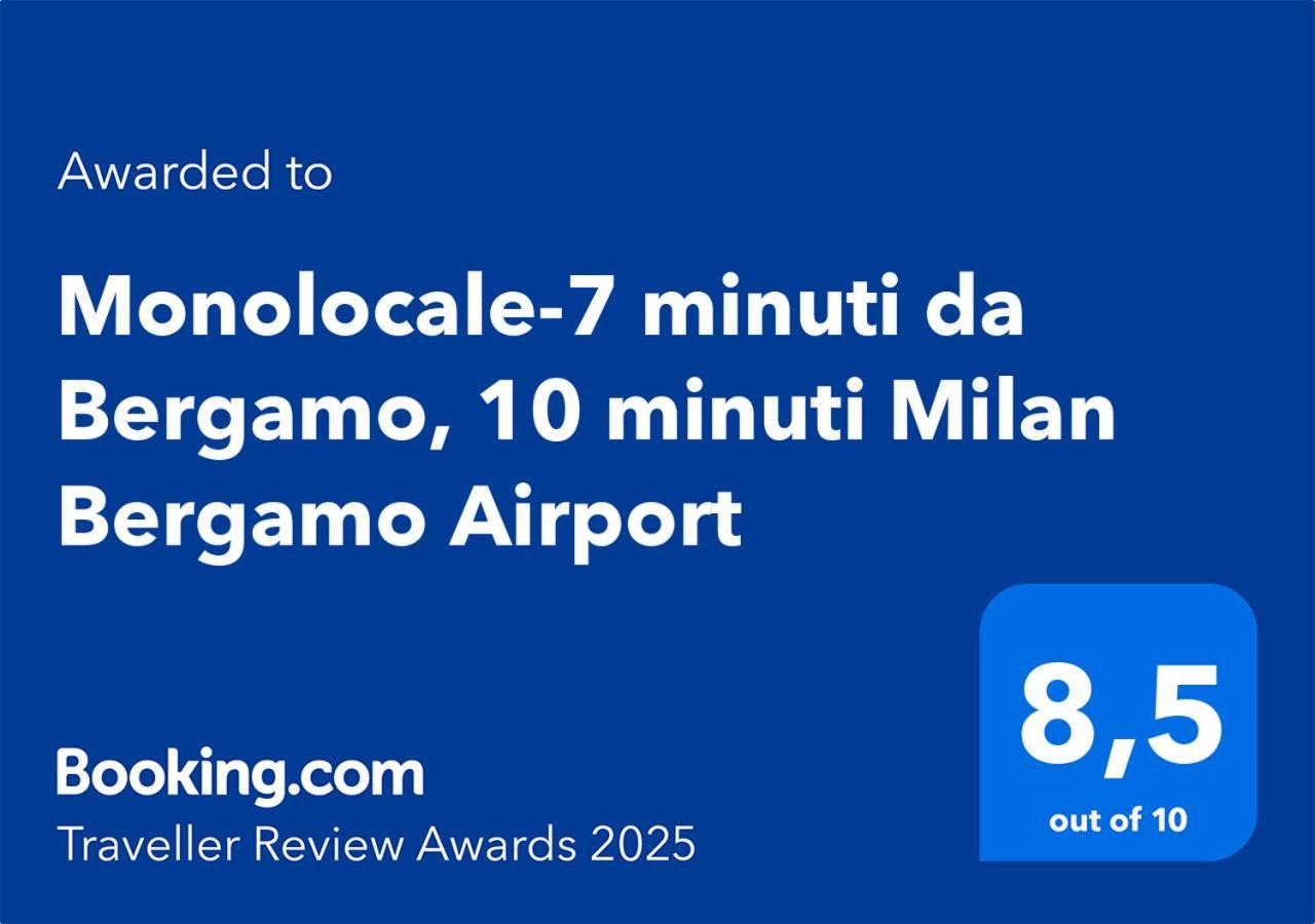 Monolocale-7 Minuti Da Bergamo, 10 Minuti Milan Bergamo Airport Apartment Gorle Ngoại thất bức ảnh